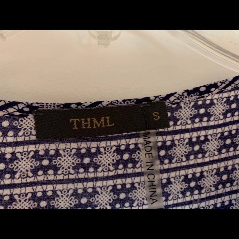 Blue/white blouse